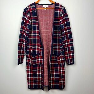 Studio by Denim & Co long line open front cardigan sweater